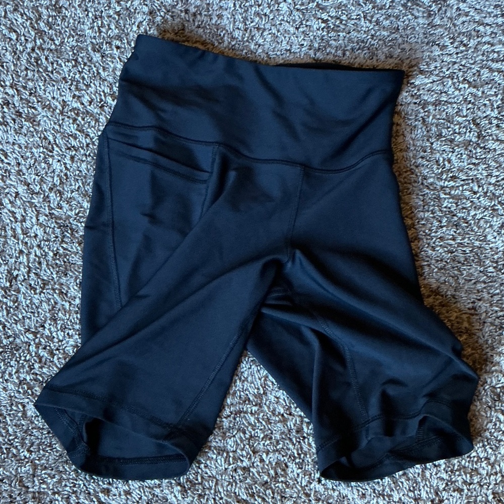 Women's Black High-Waisted Shorts